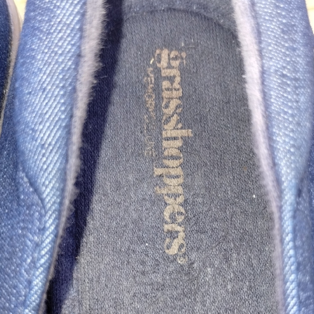 Grasshoppers Denim Blue Women's Flats - Picture 2 of 11